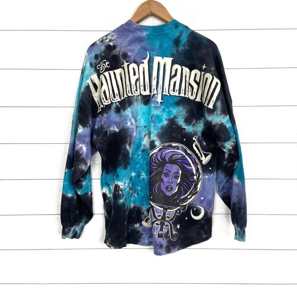 THE HAUNTED MANSION Disney Park Spirit Jersey Tie Dye Purple Black Blue Medium